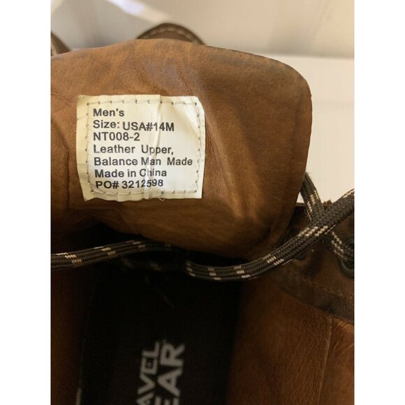 Gravel Gear Men’s Sz‎ 14M 6in Leather Moc Wedge Boot Brown NT008-2